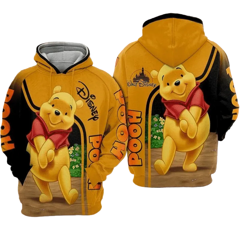 For Winnie The Pooh Lovers Shy 3d Hoodie Moonbestprint