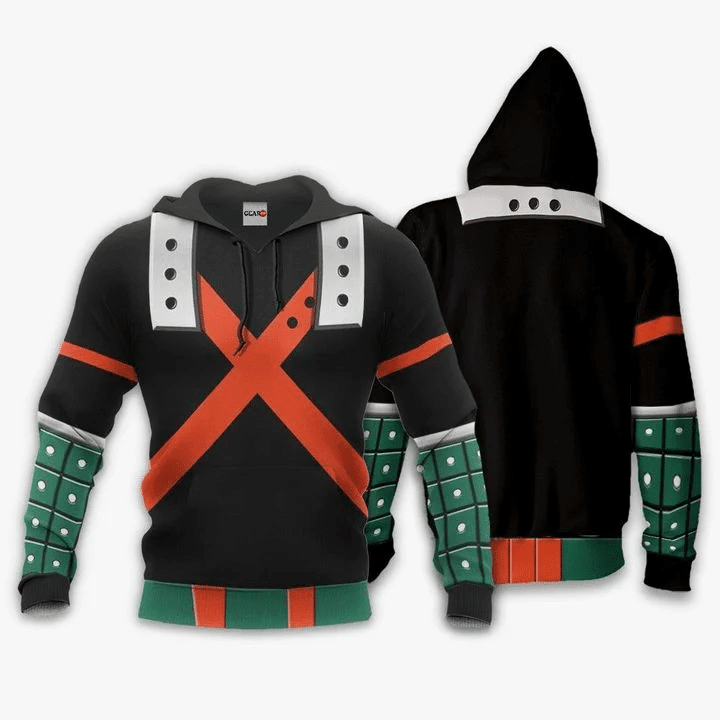 Katsuki Bakugo Anime Manga My Hero Academia For Men And Women 3d Hoodie Zip Hoodie Moonbestprint