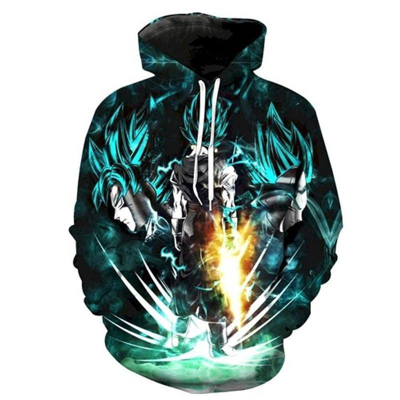 Goku Vegeta Fusion God Super Saiyan Vegeto Dragon Ball Z 3d Hoodie Moonbestprint