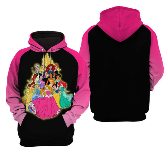 Disney Princess Unisex 3d Hoodie Zip Hoodie Moonbestprint
