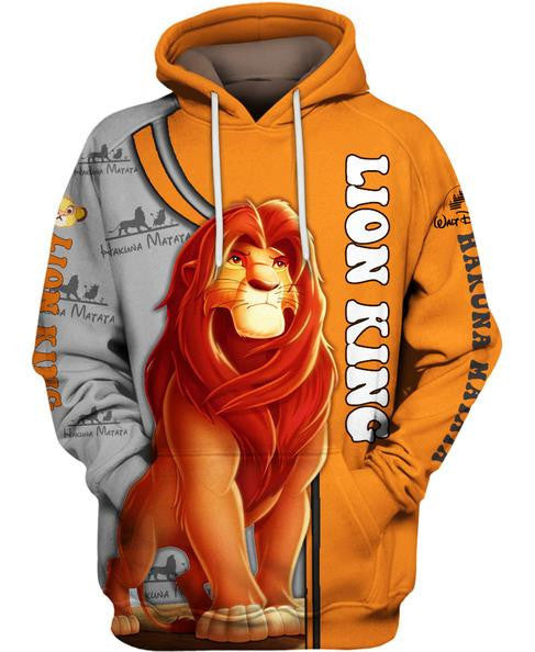 Lion King 3d Hoodie Zipper Hoodie Moonbestprint