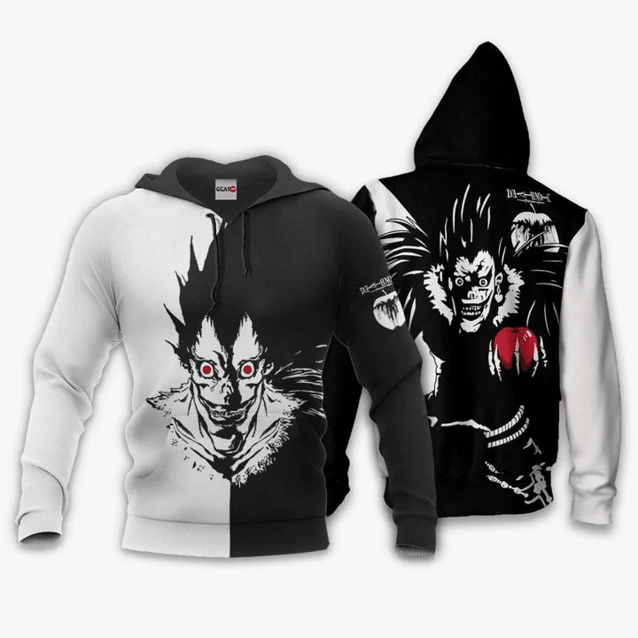 Death Note Ryuk Anime Manga For Men And Women 3d Hoodie Zip Hoodie Moonbestprint