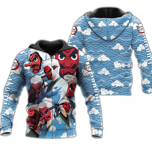Sakonji Demon Slayers Anime Manga For Men And Women 3d Hoodie Zip Hoodie Moonbestprint