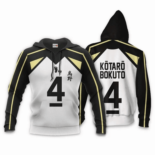 Fukurodani Kotaro Bokuto Anime Manga Haikyuu Fukurodani Number 4 For Men And Women 3d Hoodie Zip Hoodie Moonbestprint