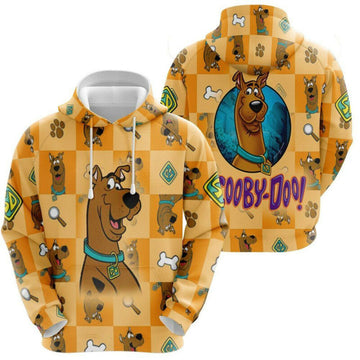 Scooby Doo The Detective Dog Cute Orange 3d Hoodie Zip Hoodie Moonbestprint