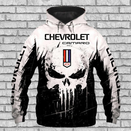 Chevrolet Camaro Skull Racing 3d All Over Print Hoodie 357 Moonbestprint