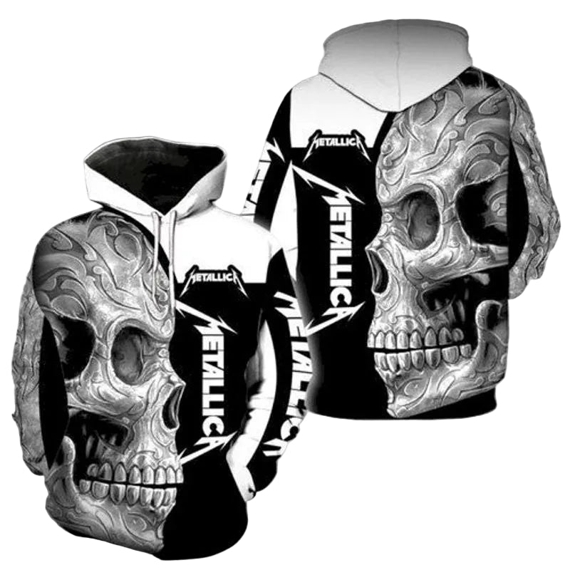 Metallica Skull Full Printing 3d Hoodie Moonbestprint