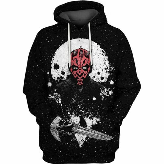 Darth Maul Scimitar Star Wars Over Print 3d Hoodie Zip Hoodie Moonbestprint