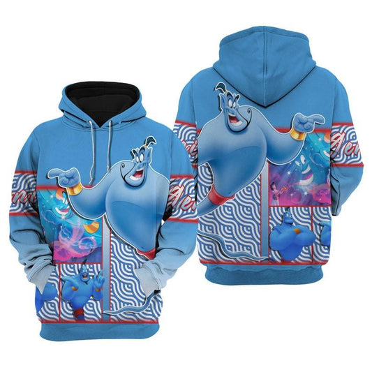 Disney Aladdin Magic Genie Cartoon Fan Gift All Over Print Hoodie, Zip Hoodie Moonbestprint