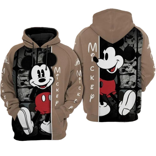 Mickey Mouse Disney Vintage Over Print 3d Hoodie Zip Hoodie Moonbestprint