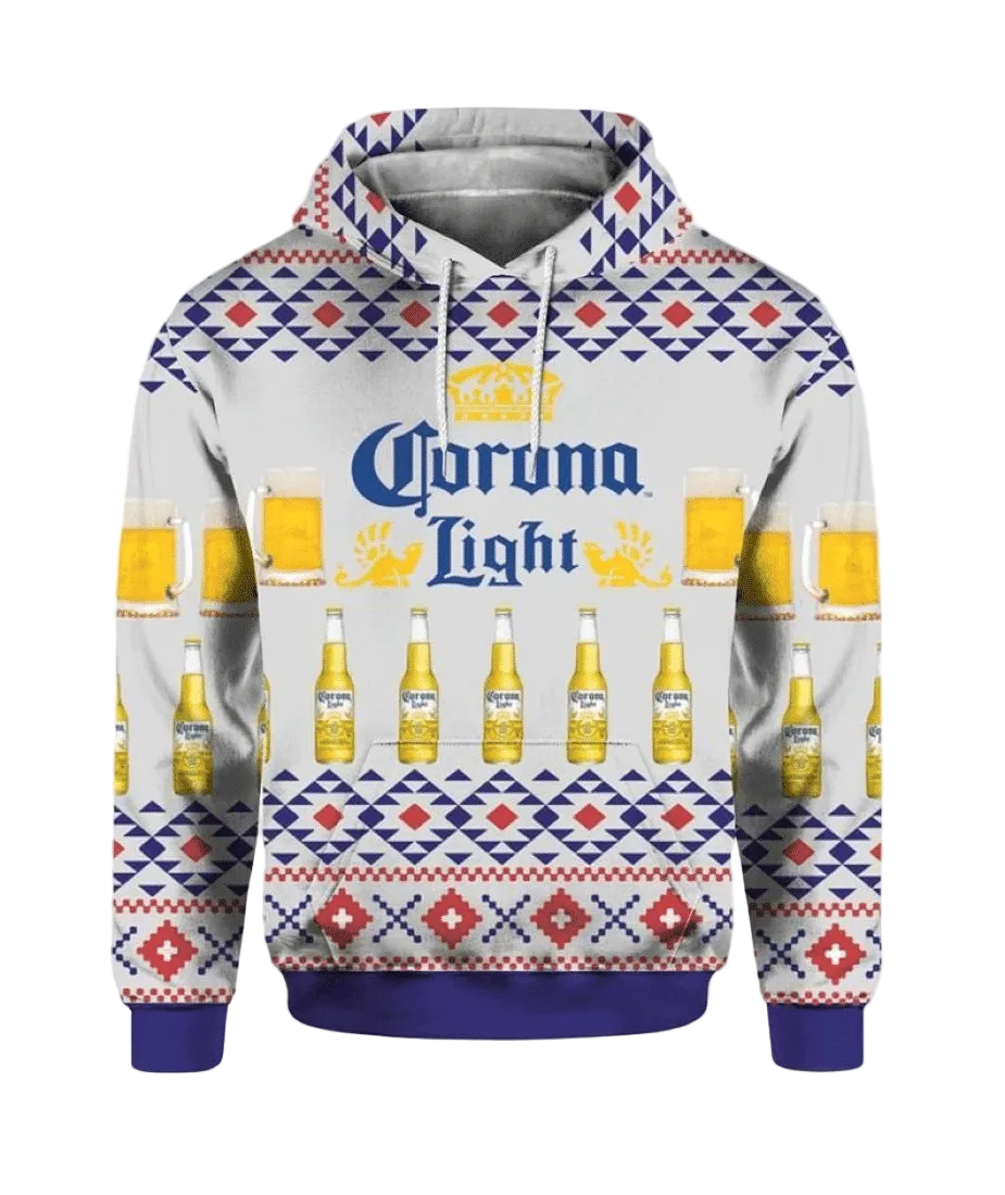 Corona Light Beer Fan Gift, Corona Light Beer Aop Hoodie Moonbestprint