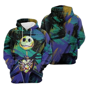 Amazing Jack Skellington Over Print 3d Hoodie Zip Hoodie Moonbestprint
