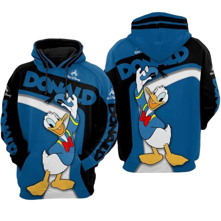 Donald Duck Movies Disney Over Print 3d Hoodie Zip Hoodie 39 Moonbestprint
