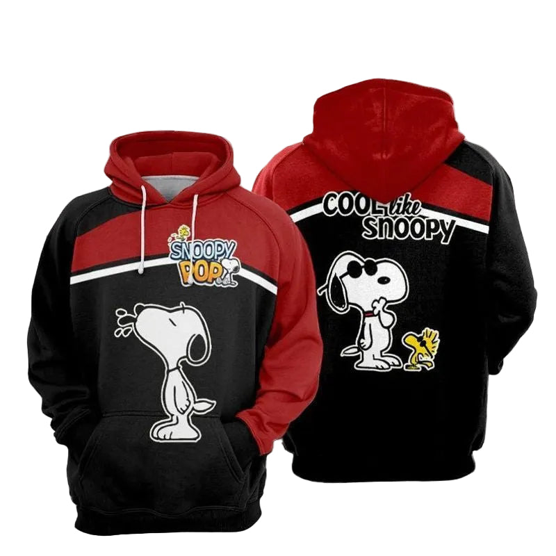Disney Snoopy Cute Lover Vi 3d Hoodie Zip Hoodie Moonbestprint