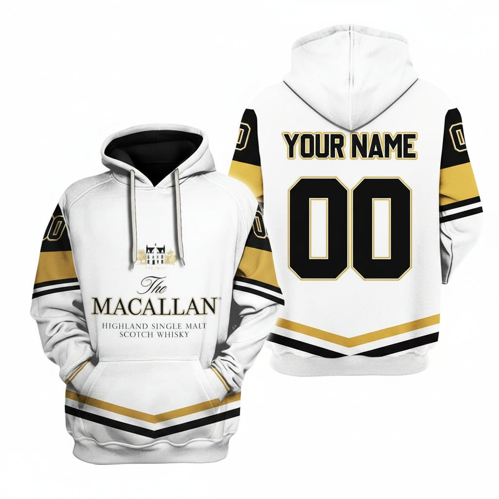 The Macallan Malt Scotch Whisky Personalized 3d Hoodie Moonbestprint