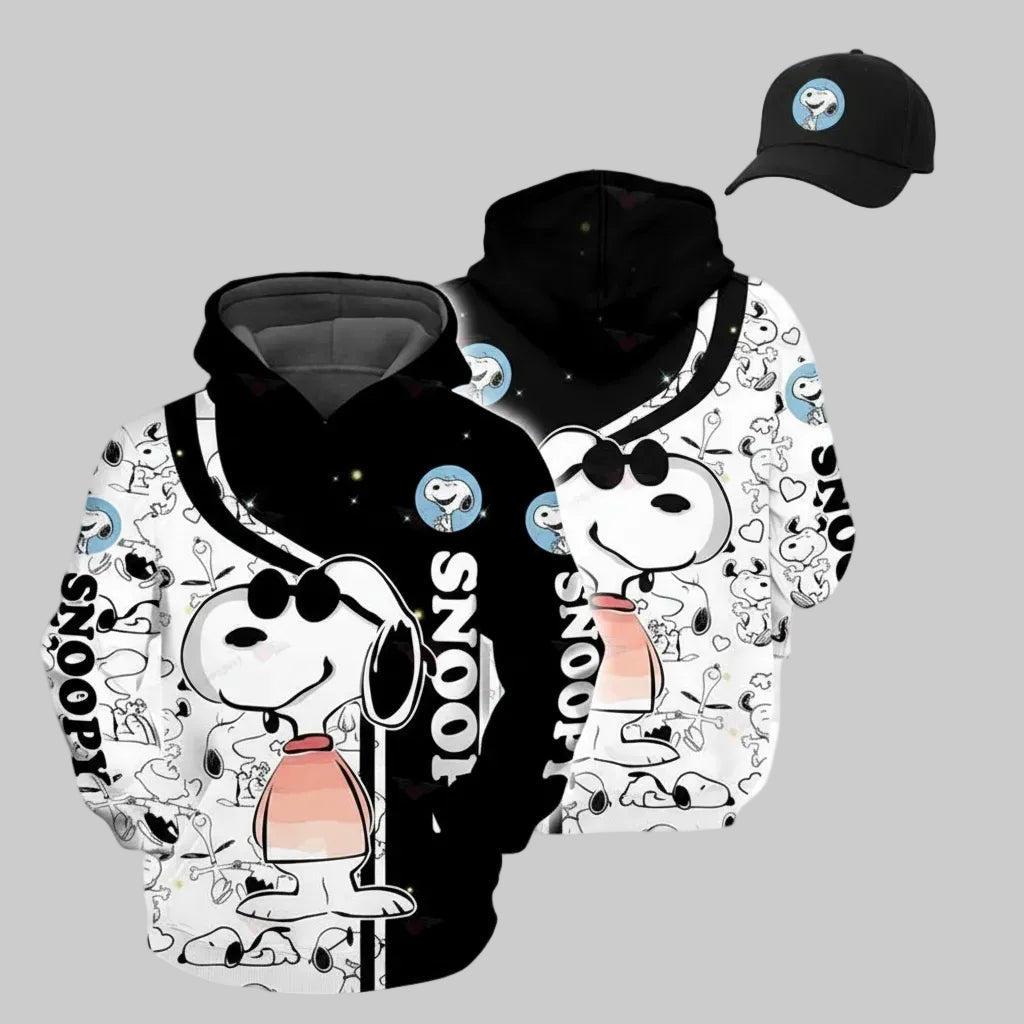 Disney Snoopy Cute Lover Iii 3d Hoodie Zip Hoodie Moonbestprint