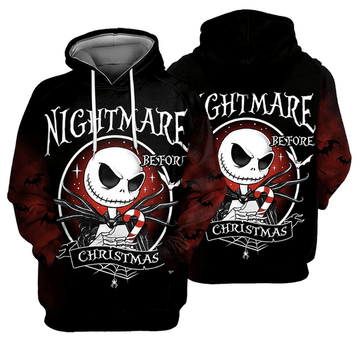 Jack Skellington The Nightmare Before Christmas 74 Fan Gift Stylist Unisex Cartoon Graphic Outfits Aop Hoodie, Zip Hoodie Moonbestprint