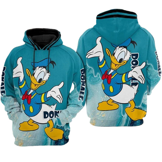 Donald Duck Movies Disney Over Print 3d Hoodie Zip Hoodie 73 Moonbestprint