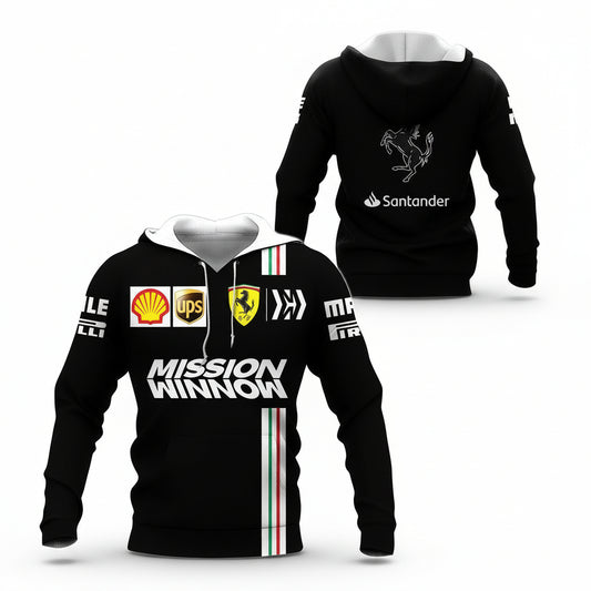 Scuderia Ferrari Luxyry Car Mission Winnow 7k951 Fan Gift 3d Zip Hoodie Hoodie Ii0 Moonbestprint