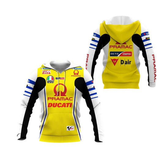 Alma Ducati Racing Team Yellow All Over Print Hoodie, Zip Hoodie 421 Moonbestprint