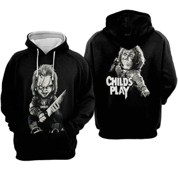 Chucky Doll Hoodie - Zip Hoodie Moonbestprint