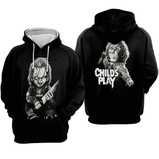 Chucky Doll Hoodie - Zip Hoodie Moonbestprint