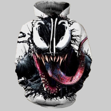 Venom Spiderman Over Print 3d Hoodie Zip Hoodie Moonbestprint