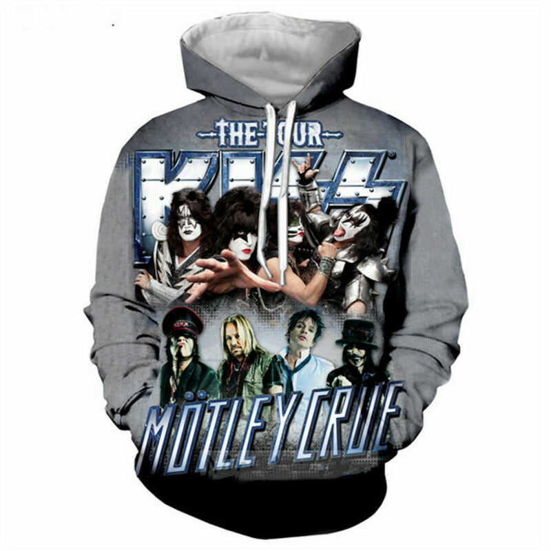 Pop Heavy Metal Band Motley Crue 3d Print Jacket Women/men Hip Hop Hoodies Moonbestprint
