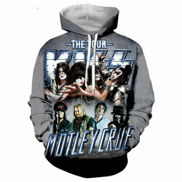 Pop Heavy Metal Band Motley Crue 3d Print Jacket Women/men Hip Hop Hoodies Moonbestprint