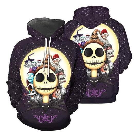 Jack Skellington The Pumpkin King Nightmare Before Christmas All Over Print Hoodie 123 Moonbestprint