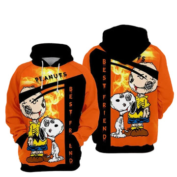 Snoopy Pullover Printed Over Unisex 3d Hoodie Zip Hoodie Moonbestprint