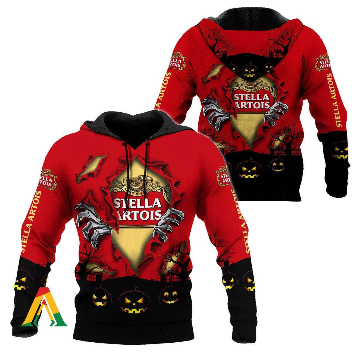 Scary Night Halloween Stella Artois Hoodie &amp; Zip Hoodie Moonbestprint