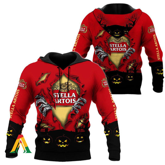 Scary Night Halloween Stella Artois Hoodie &amp; Zip Hoodie Moonbestprint