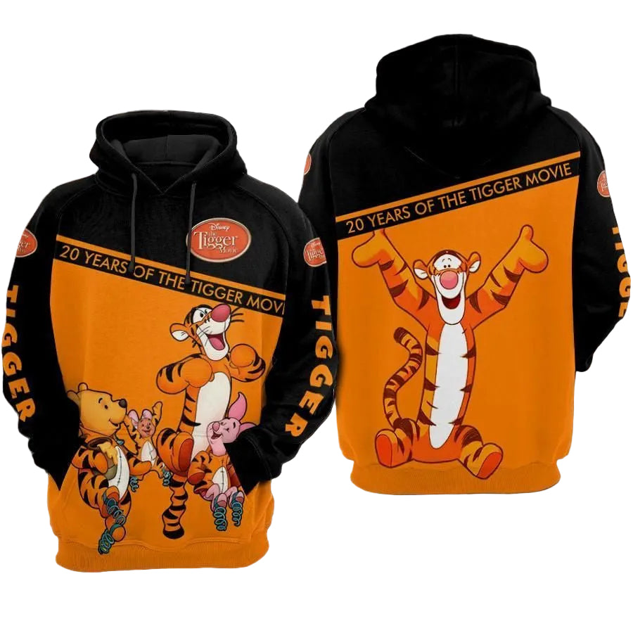 Winnie The Pooh Years Of The Tigger Movie Over Print 3d Hoodie Zip Hoodie 679 Moonbestprint