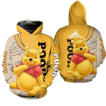 Winnie The Pooh 3d T Shirt Sweatshirt Zip Hoodie Bomber 727 Moonbestprint