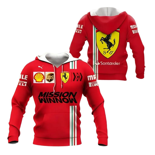 Scuderia Ferrari Luxyry Racing Car F1 8k159 Fan Gift 3d Zip Hoodie Hoodie Ii0 Moonbestprint