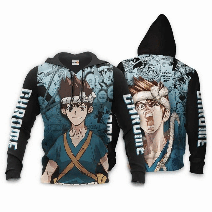 Dr Stone Chrome Anime Manga Dr Stone For Men And Women 3d Hoodie Zip Hoodie Moonbestprint