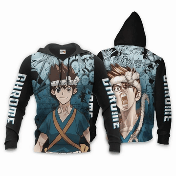 Dr Stone Chrome Anime Manga Dr Stone For Men And Women 3d Hoodie Zip Hoodie Moonbestprint