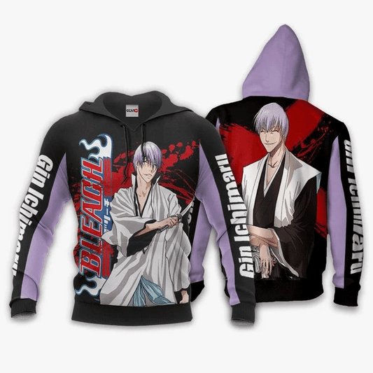 Gin Ichimaru Anime Manga Bleach For Men And Women 3d Hoodie Zip Hoodie Moonbestprint