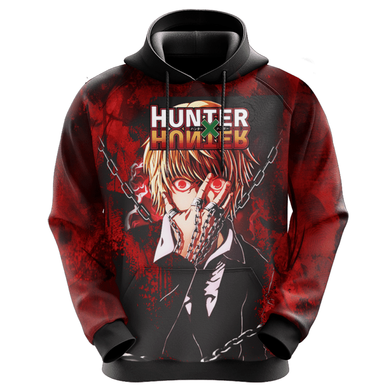 Kurapica Black Red Hoodie Hunter X Hunter Merch Anime 3d Hoodie Zip Hoodie Moonbestprint