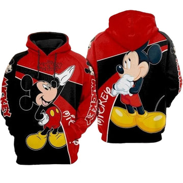 Disney Mickey Mouse Cute Lover 3d Hoodie Zip Hoodie 264 Moonbestprint