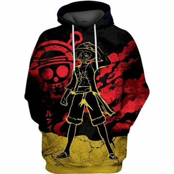Heroic Monkey D Luffy One Piece 3d Hoodie Moonbestprint