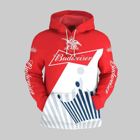 Budweiser Hoodie And Zip Hoodie, Gift For Fan 3d All Over Print Shirt Hoodie Moonbestprint