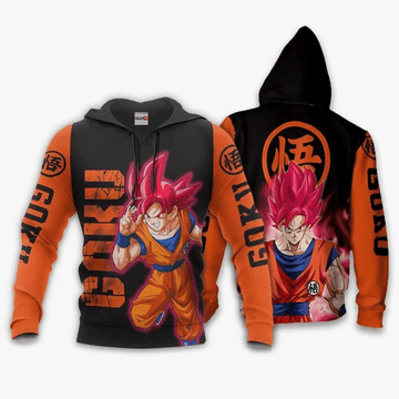 Goku Saiyan God Anime Manga Dragon Ball For Men And Women 3d Hoodie Zip Hoodie Moonbestprint