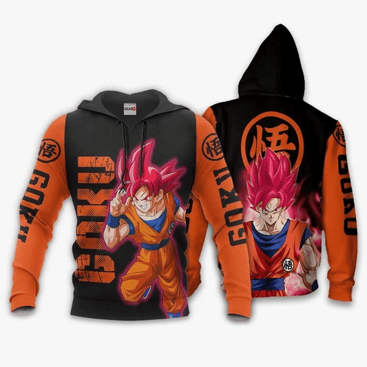 Goku Saiyan God Anime Manga Dragon Ball For Men And Women 3d Hoodie Zip Hoodie Moonbestprint