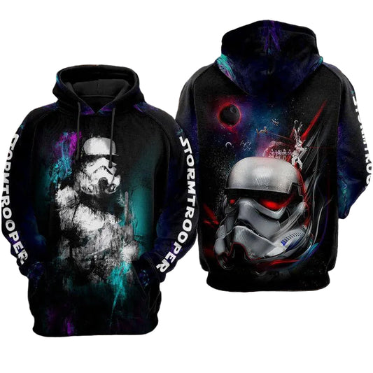 Star Wars Stormtrooper Black All Over Print Hoodie Moonbestprint