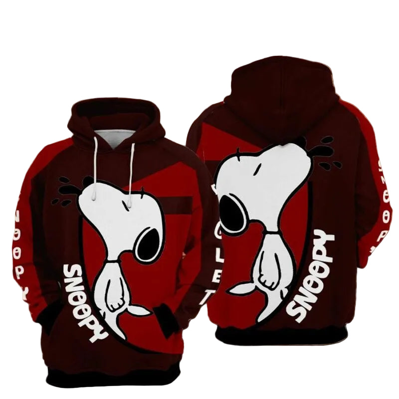 Snoopy Cartoon Peanuts 7 Over Print 3d Hoodie Zip Hoodie Moonbestprint