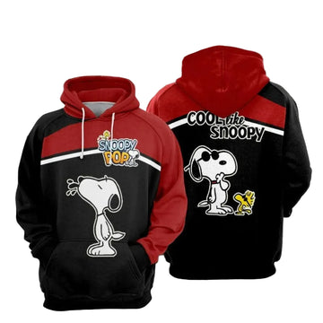 Woodstock And Snoopy Pop Cool Like Snoopy Over Print 3d Hoodie Zip Hoodie Size S-5xl Moonbestprint