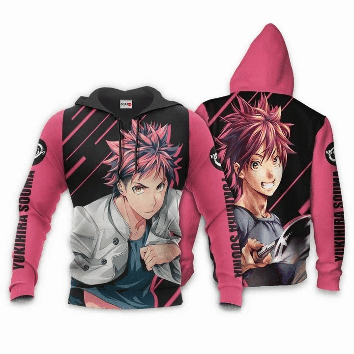 Food Wars Yukihira Souma Shokugeki No Soma Anime Manga For Men And Women 3d Hoodie Zip Hoodie Moonbestprint