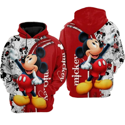 Mickey Mouse Movies Disney 8 Over Print 3d Hoodie Zip Hoodie Moonbestprint